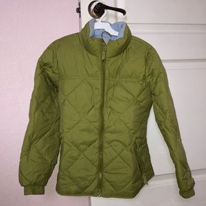 Girls Hunter Green Puffer
